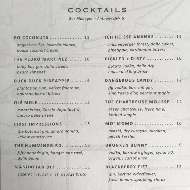 The Beamhouse - Glastonbury, CT menu_pic