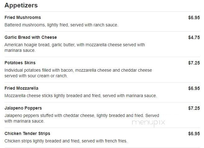 Romano's Italian Cuisine - Rockwell, NC menu_pic