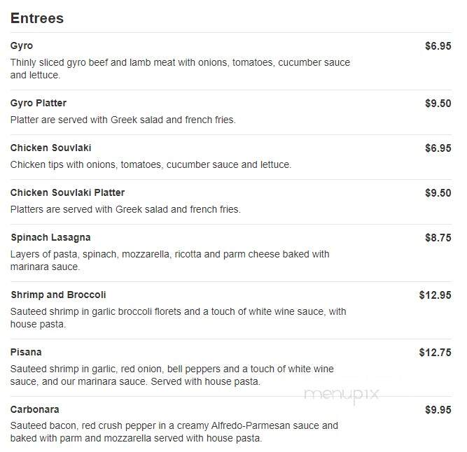 Romano's Italian Cuisine - Rockwell, NC menu_pic