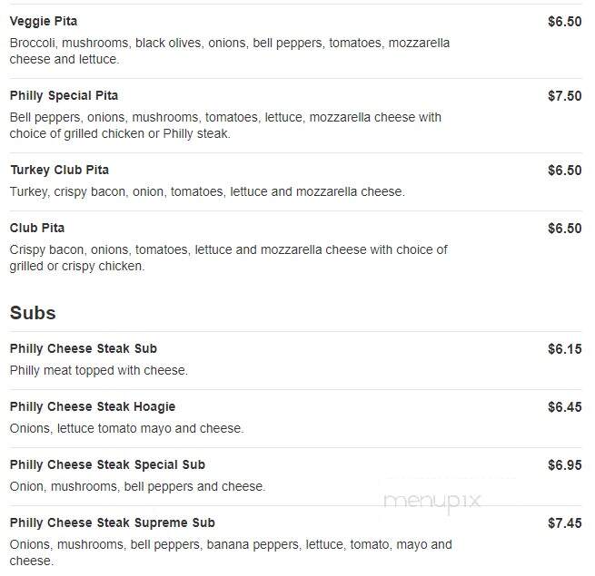 Romano's Italian Cuisine - Rockwell, NC menu_pic