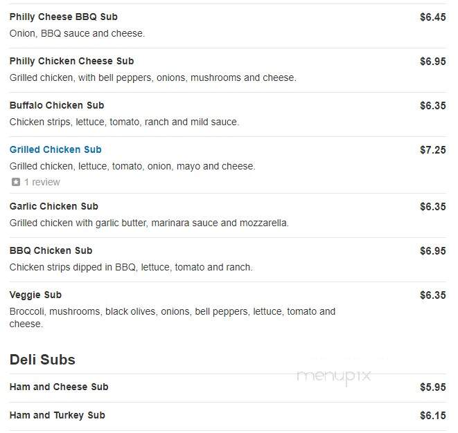 Romano's Italian Cuisine - Rockwell, NC menu_pic