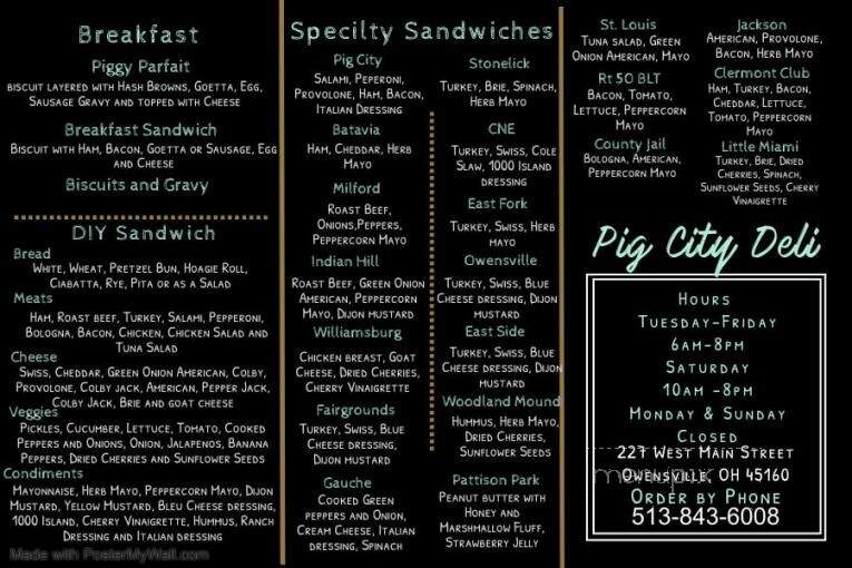 Roscoes Pizza - Waynesville, OH menu_pic