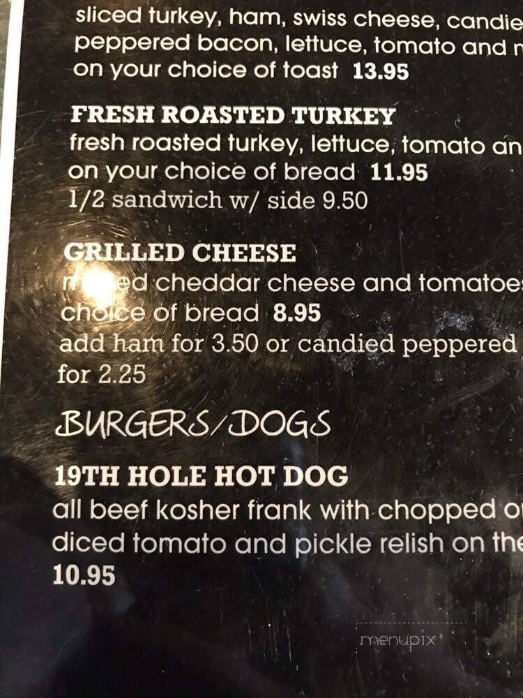 19th Hole - Palm Desert, CA menu_pic