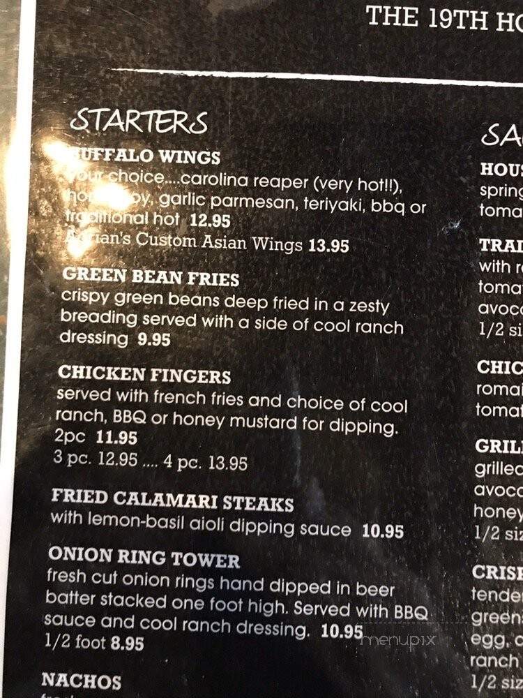 19th Hole - Palm Desert, CA menu_pic