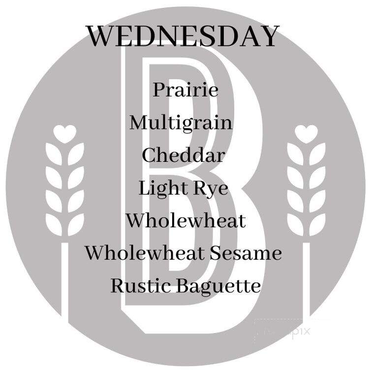 Brio Bakery - Edmonton, AB menu_pic