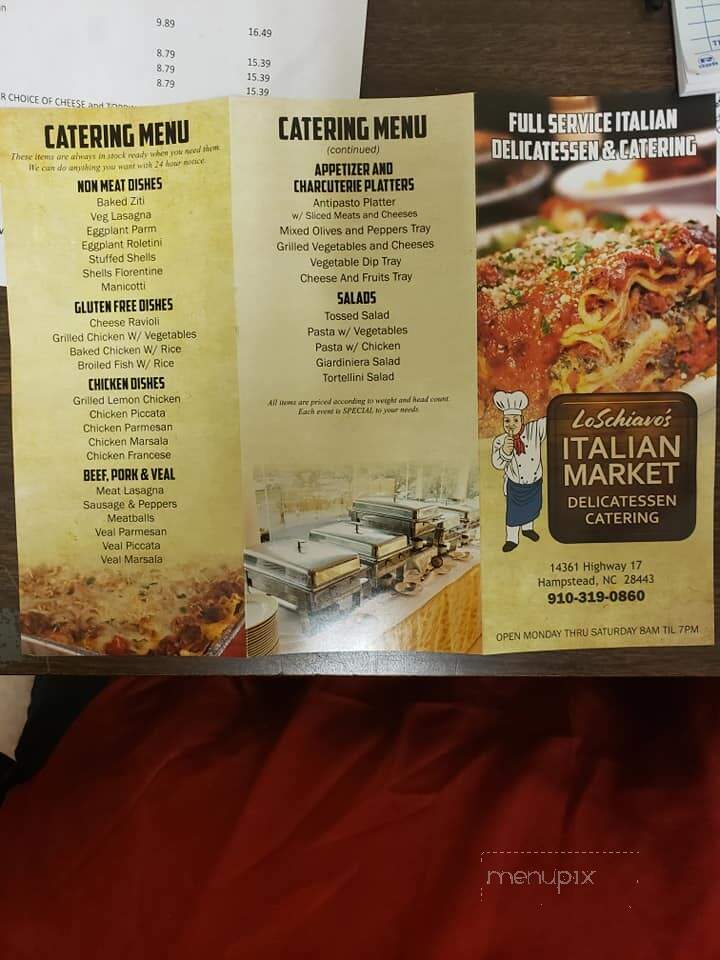 LoSchiavo's Italian Market - Hampstead, NC menu_pic