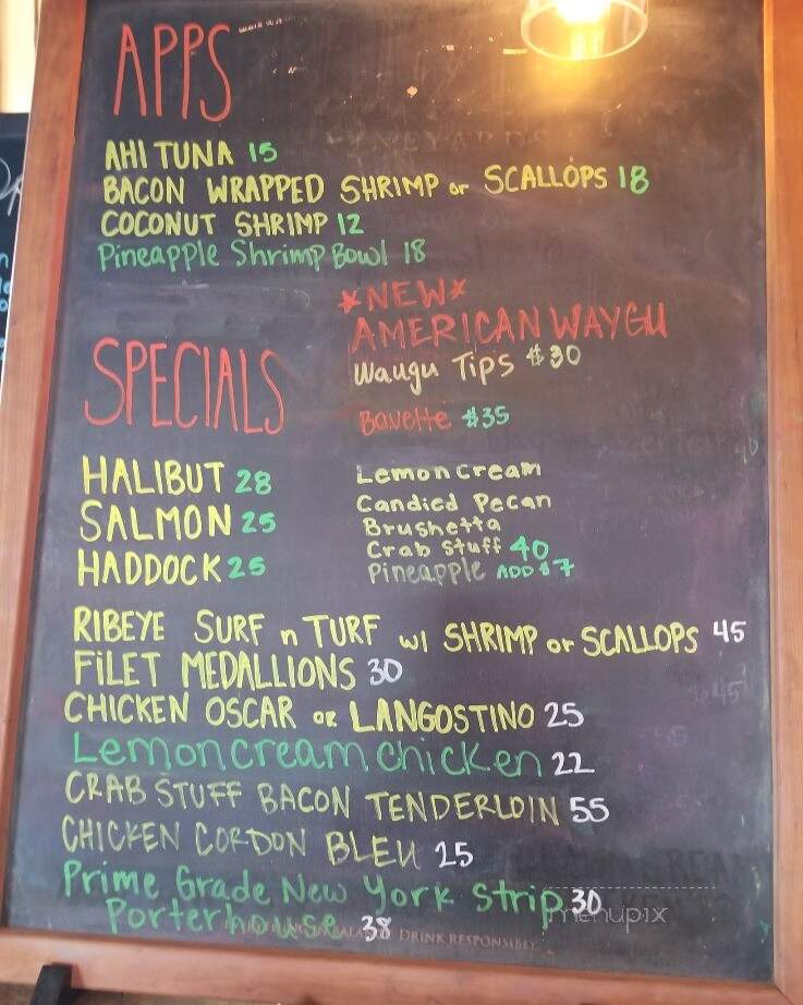 Teton House - Post Falls, ID menu_pic