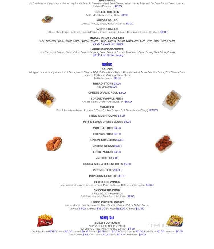 Triple Crown Family Fun Center - Chillicothe, OH menu_pic