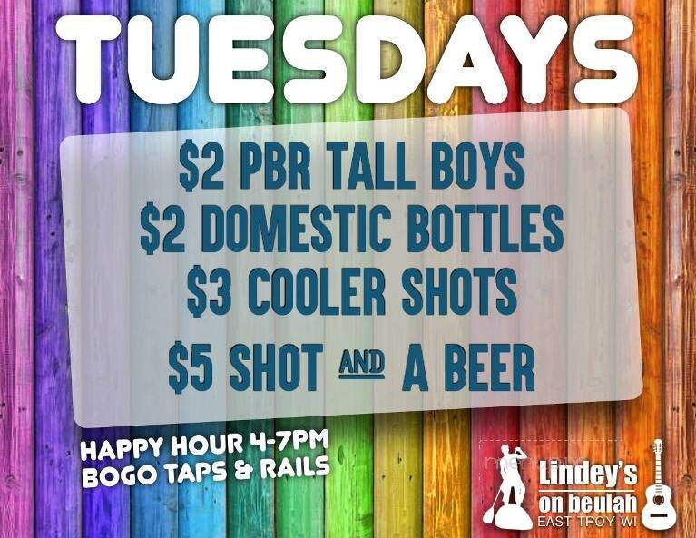 Lindey's On Beulah - East Troy, WI menu_pic