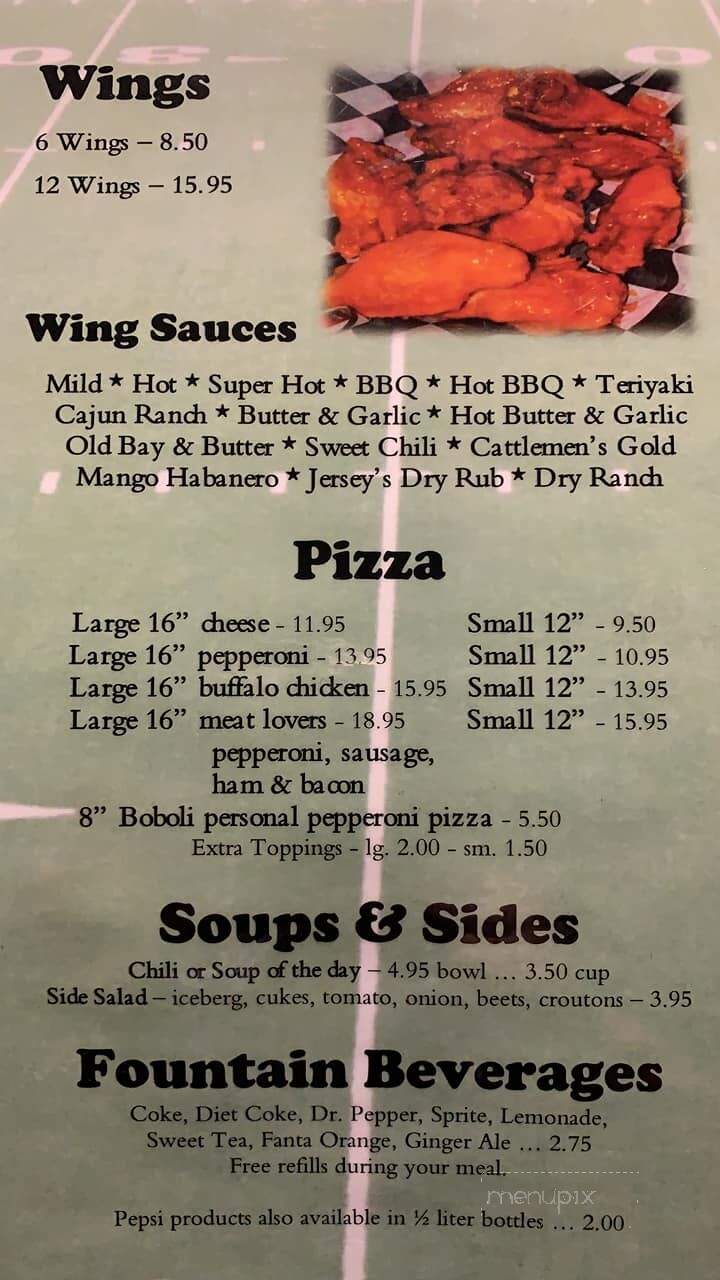 Jerseys Sports Bar And Grill - Uniontown, PA menu_pic