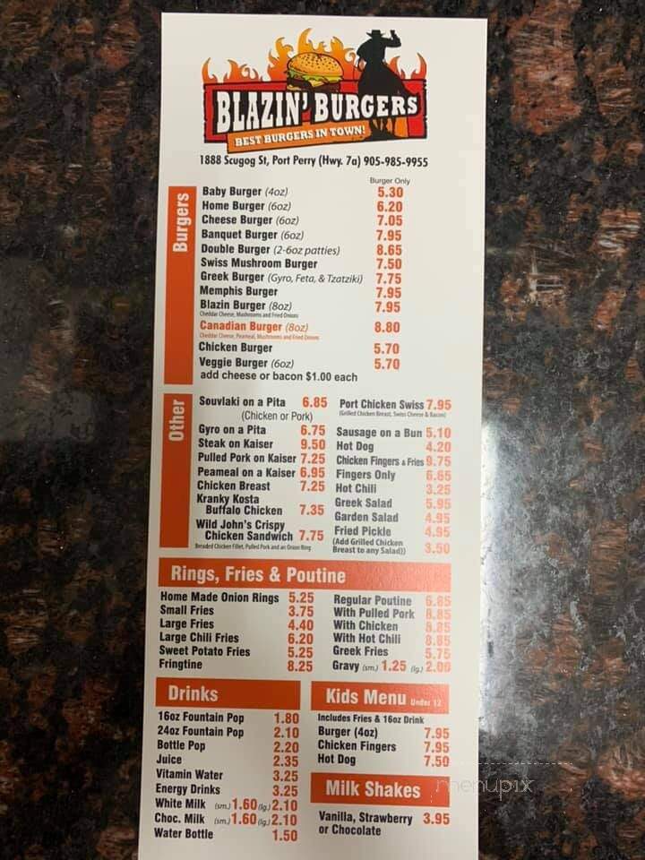 Blazin Burgers - Port Perry, ON