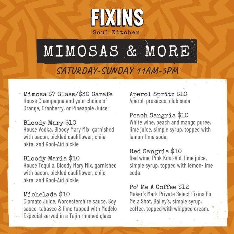 Fixins Soul Kitchen - Sacramento, CA menu_pic