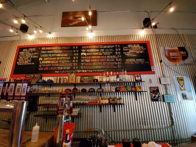 Kohola Brewery - Lahaina, HI menu_pic