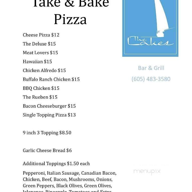 The Lakes Bar & Grill - Wentworth, SD menu_pic