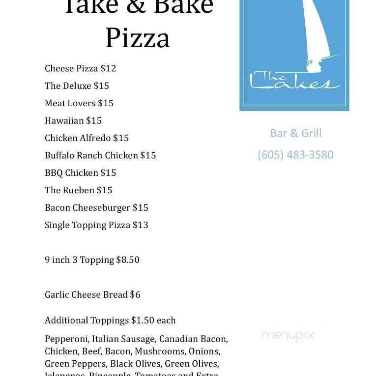 The Lakes Bar & Grill - Wentworth, SD menu_pic