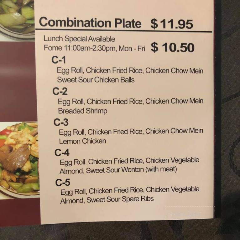 Magic Wok Chinese Buffet - Listowel, ON menu_pic