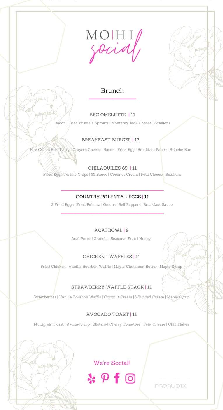 Mohi Social - Morgan Hill, CA menu_pic