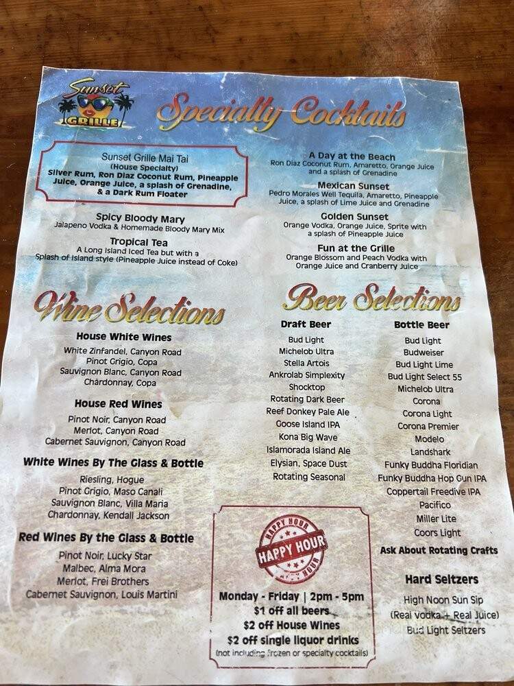 The Sunset Grill - Marco Island, FL