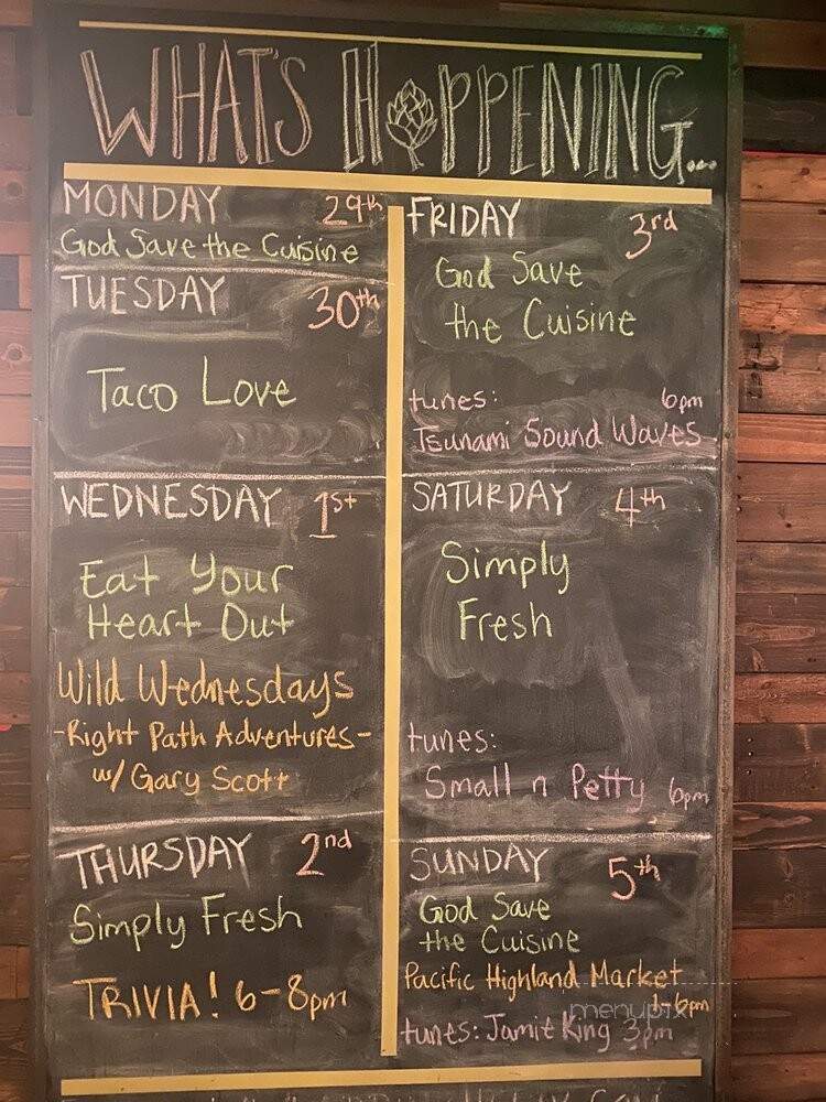 Helix Brewing - La Mesa, CA menu_pic