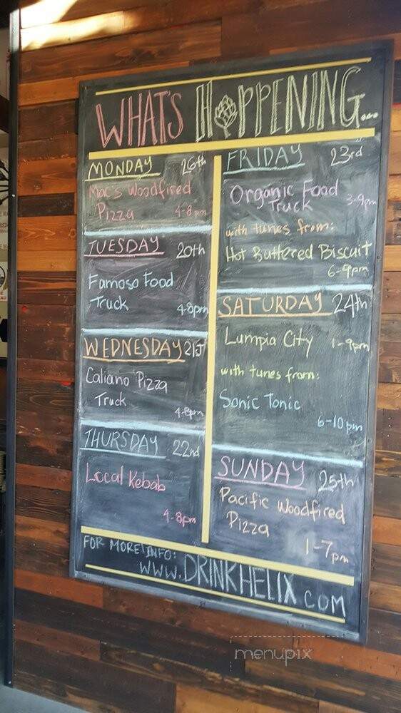 Helix Brewing - La Mesa, CA menu_pic