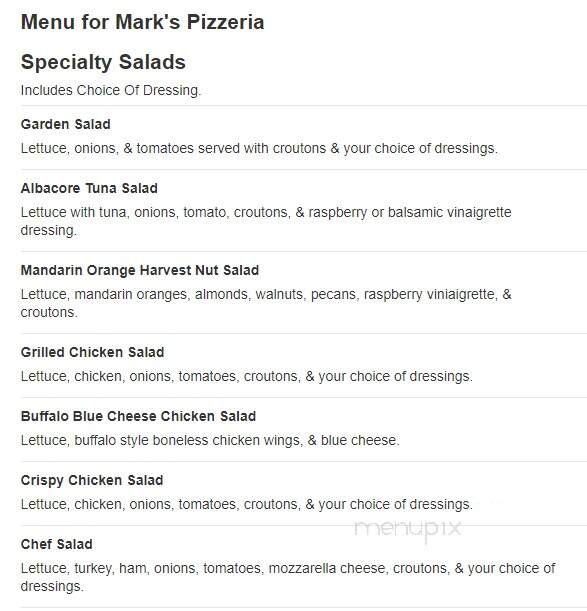Mark's Pizzeria - Medina, NY