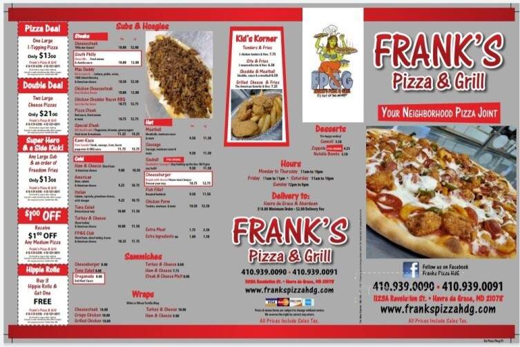 Frank's Pizza Grill - Havre De Grace, MD