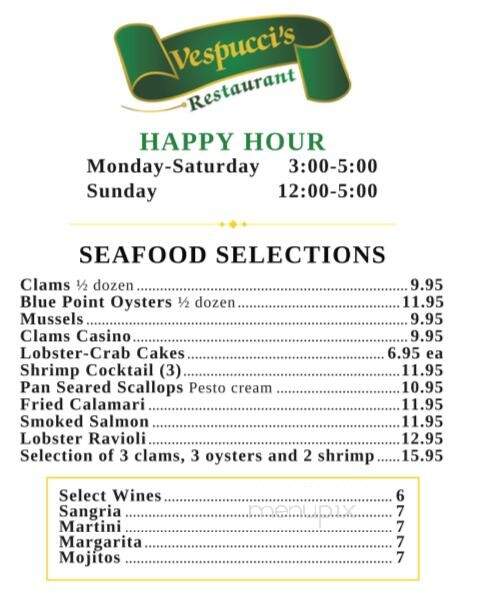 Vespucci's - Cheshire, CT menu_pic