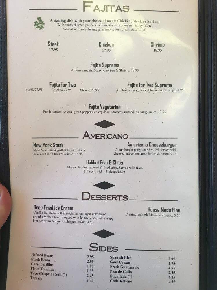 Fiesta Mazatlan - Redmond, OR menu_pic