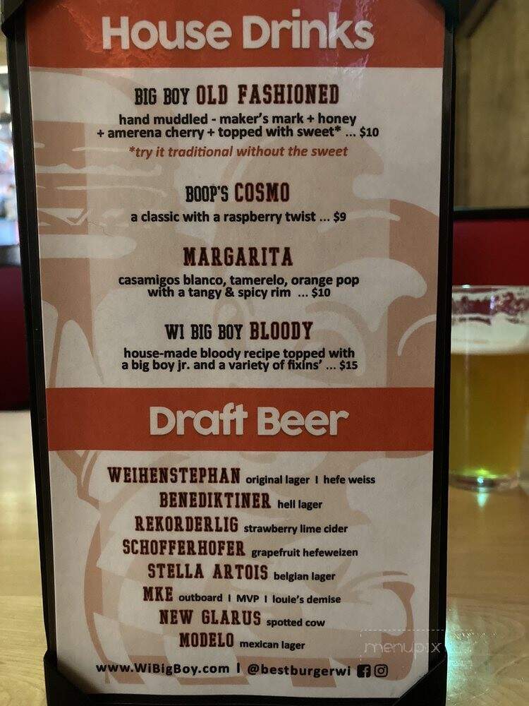 Wisconsin Big Boy - Germantown, WI menu_pic