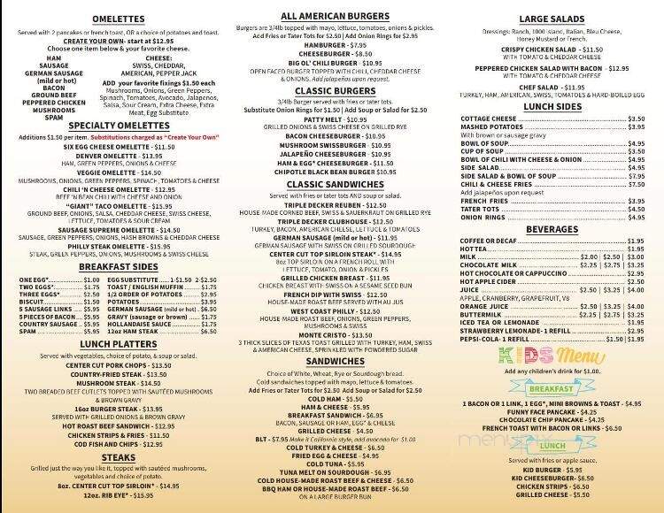 Breakfast at Valerie's - Vancouver, WA menu_pic