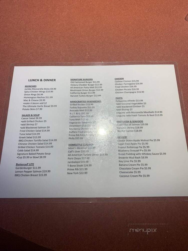 Buttercup Grill & Bar - Vallejo, CA menu_pic