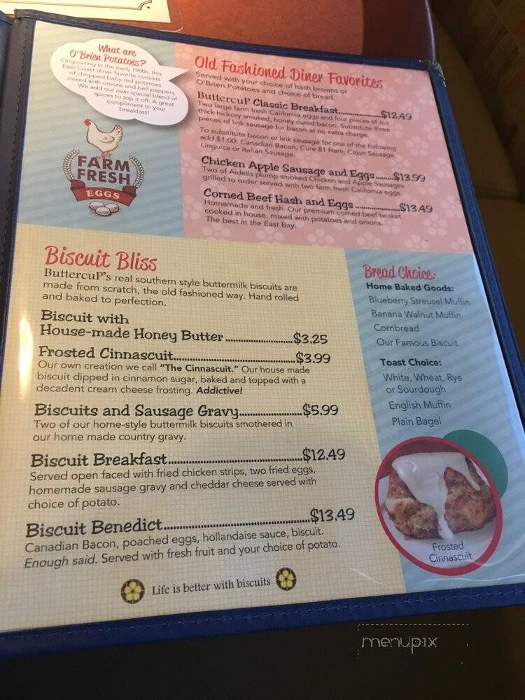 Buttercup Grill & Bar - Vallejo, CA menu_pic