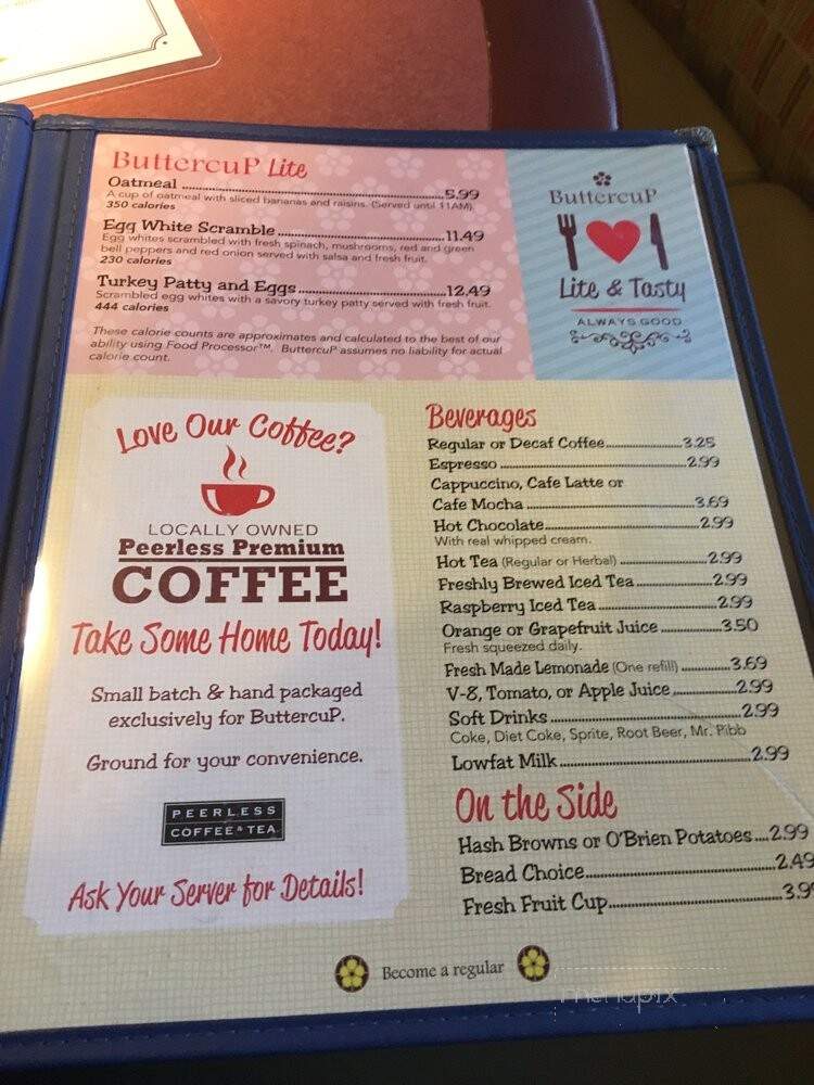 Buttercup Grill & Bar - Vallejo, CA menu_pic