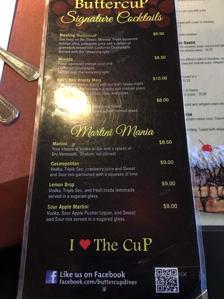 Buttercup Grill & Bar - Vallejo, CA menu_pic
