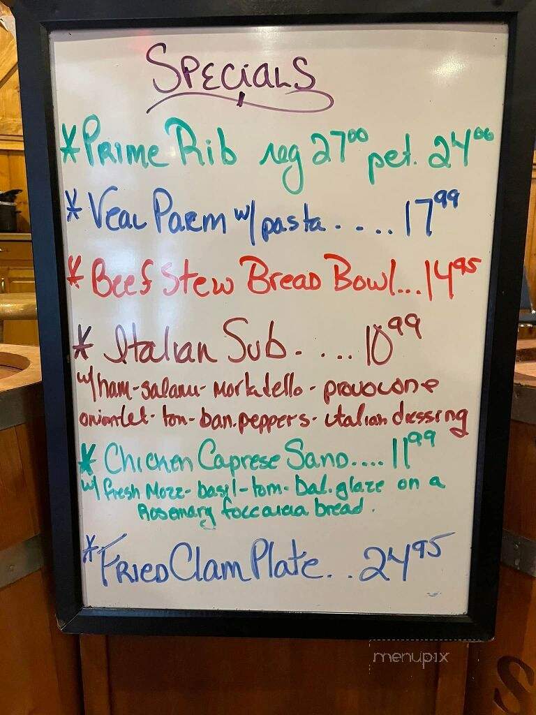 Quaker Tavern - Uxbridge, MA menu_pic