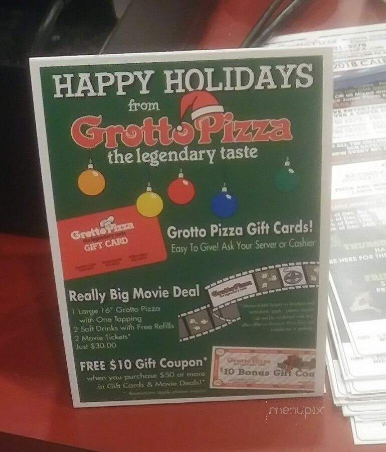 Grotto Pizza - Edwardsville, PA menu_pic