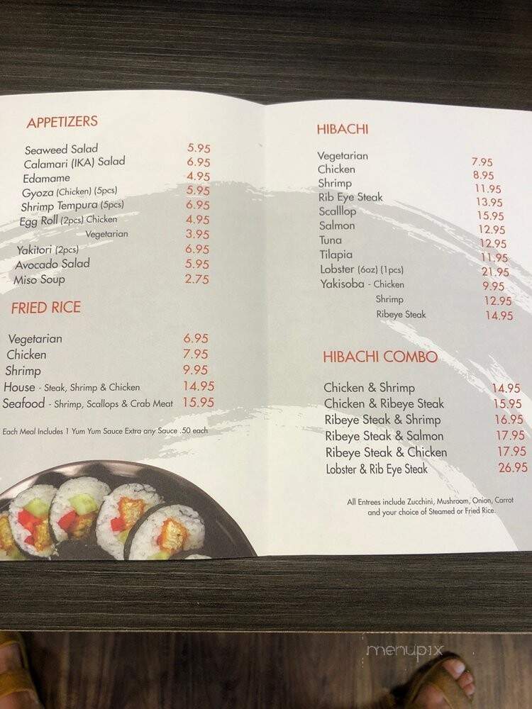 Hibachi2Go - Palm Desert, CA menu_pic