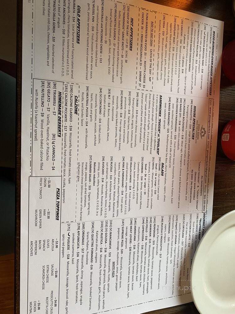 Pizza Gorda - Punta Gorda, FL menu_pic