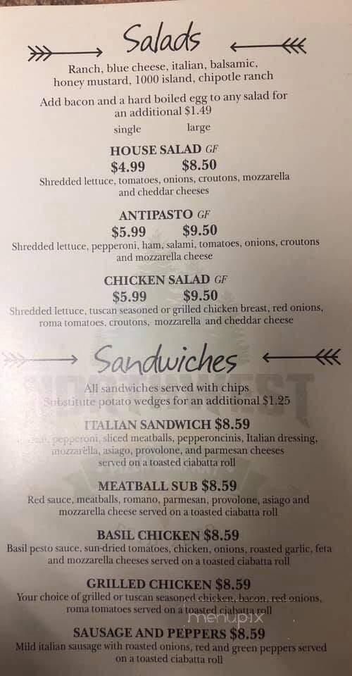 Northwest Pizza Company - Hayden, ID menu_pic