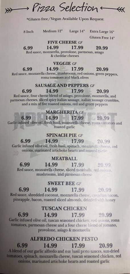 Northwest Pizza Company - Hayden, ID menu_pic