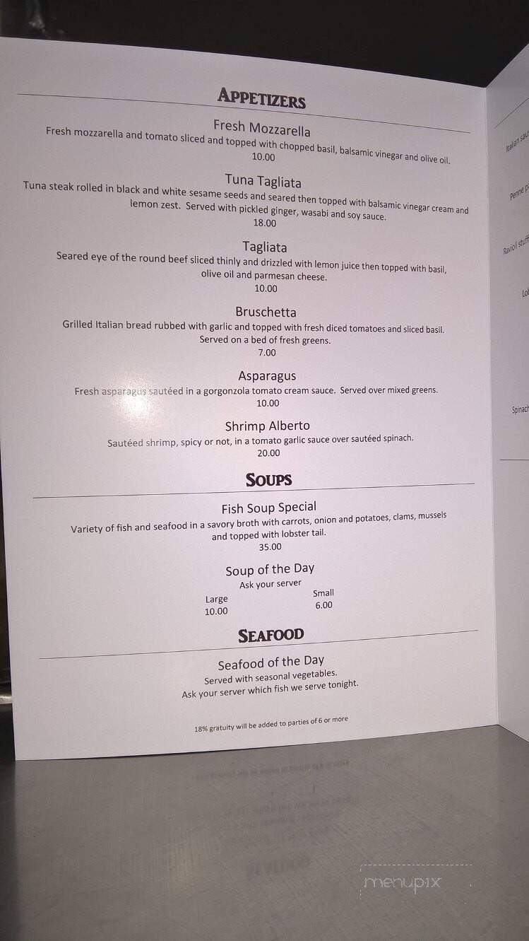 Alberto's Restaurant - Ottawa, IL menu_pic