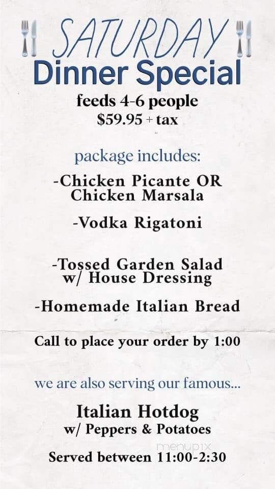 Chiarello's Hamilton Food Market - Trenton, NJ menu_pic
