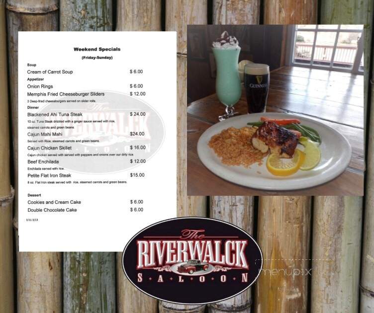 Riverwalck Saloon - Lehighton, PA menu_pic