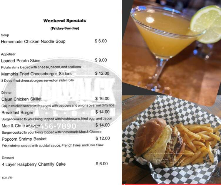 Riverwalck Saloon - Lehighton, PA menu_pic