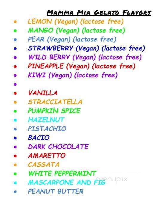 Stacco House by Mammamia - Carmel, IN menu_pic