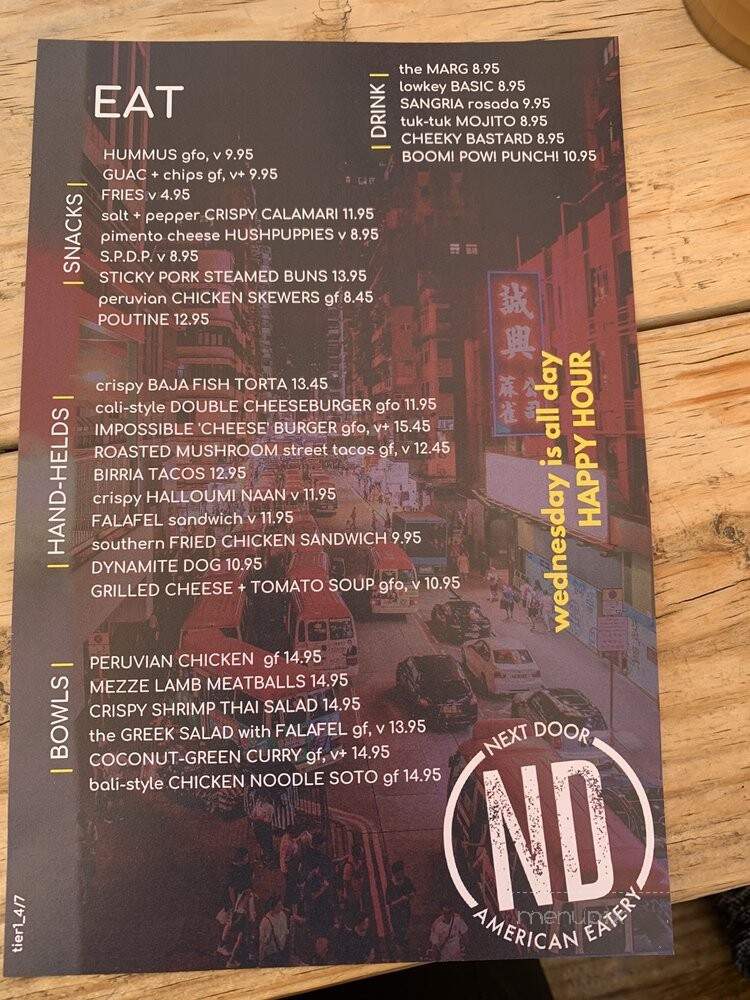 The Kitchen Next Door - Boulder, CO menu_pic