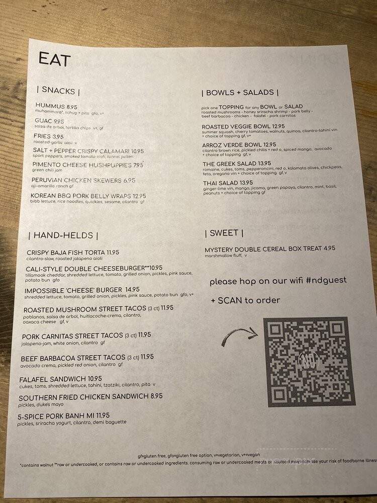 The Kitchen Next Door - Boulder, CO menu_pic