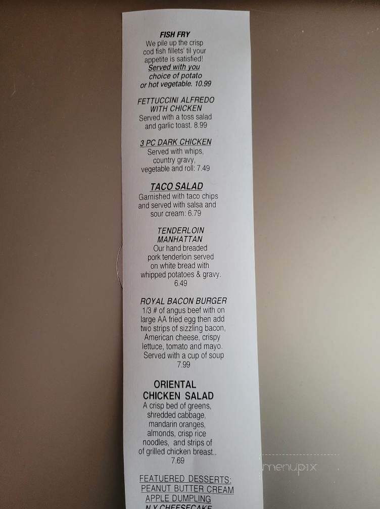 Richards Restaurant - Hartford City, IN menu_pic