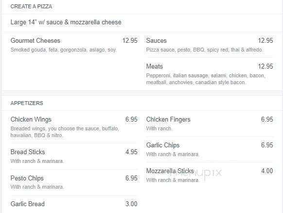 Online Menu of Bob Dog Pizza South Lake Tahoe CA