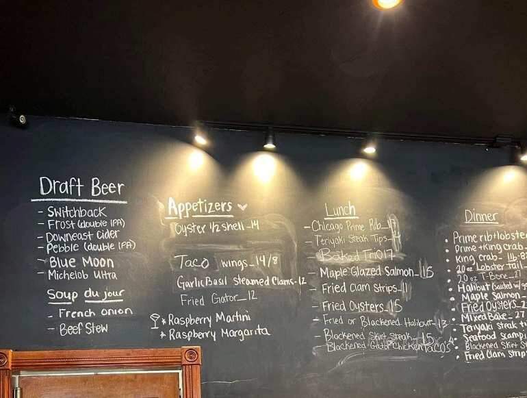Black Rock Steakhouse - Springfield, VT menu_pic